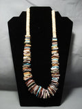 Native American Jewelry Amazing Santo Domingo Disced 236 Grams Turquoise Necklace-Nativo Arts