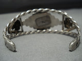 Native American Jewelry Early 1900's Thunderbird Cerrillos Turquoise Sterling Silver Bracelet-Nativo Arts