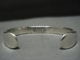 Native American Jewelry Important San Stover 14k Gold Heavy Sterling Silver Bracelet Cuff Old-Nativo Arts
