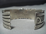 Native American Jewelry Important Vintage Navajo David Tune Turquoise Sterling Silver Cuff Bracelet Old-Nativo Arts