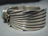 Native American Jewelry Important Vintage Navajo David Tune Turquoise Sterling Silver Cuff Bracelet Old-Nativo Arts