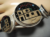 Native American Jewelry Magnificent Vintage Nvajo Pueblos Sterling Silver Bracelet Old-Nativo Arts