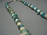 Native American Jewelry Marvelous Vintage Santo Domingo Turquose Necklace-Nativo Arts
