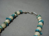 Native American Jewelry Marvelous Vintage Santo Domingo Turquose Necklace-Nativo Arts