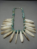Native American Jewelry Marvelous Vintage Santo Domingo Turquose Necklace-Nativo Arts