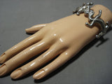 Native American Jewelry Museum Vintage Woven Snake Sterling Silver Bracelet-Nativo Arts
