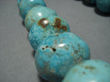 Native American Jewelry One Of The Biggest Vintage Santo Domingo Turquoise Sterling Silver Necklace-Nativo Arts