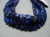 Native American Jewelry One Of The Most Famous Santo Domingo Inlay Artist Lapis Sterling Silver Necklace-Nativo Arts