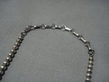 Native American Jewelry Rare Dancing Kachina Turquoise Vintage Navajo Sterling Silver Sharm Necklace Old-Nativo Arts