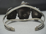 Native American Jewelry Rare Vintage Benally Carico Lake Turquoise Sterling Silver Bracelet-Nativo Arts