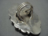 Native American Jewelry Stunning Vintage #8 Turquoise Sterling Silver Rick Martinez Ring-Nativo Arts