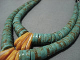 Native American Jewelry The Best Jacla Choker Vintage Navajo Green Turquoise Sterling Silver Necklace-Nativo Arts