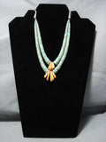 Native American Jewelry The Best Jacla Choker Vintage Navajo Green Turquoise Sterling Silver Necklace-Nativo Arts
