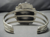 Native American Magnificent Vintage Huge Royston Turquoise Sterling Silver Bracelet Old-Nativo Arts