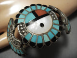 Native American Superior Gary Celicion Turquoise Sterling Silver Inlay Bracelet Old-Nativo Arts