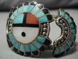 Native American Superior Gary Celicion Turquoise Sterling Silver Inlay Bracelet Old-Nativo Arts