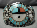 Native American Superior Gary Celicion Turquoise Sterling Silver Inlay Bracelet Old-Nativo Arts