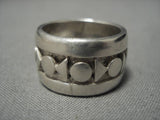 Native American Very Important!!!! Vintage Santo Domingo Sterling Silver Julian Lovato Ring Old-Nativo Arts