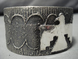 Native American Wide Huge Heavy Flying Thunderbird Sterling Silver Cuff Bracelet0 100 Grams!-Nativo Arts
