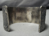 Native American Wide Huge Heavy Flying Thunderbird Sterling Silver Cuff Bracelet0 100 Grams!-Nativo Arts
