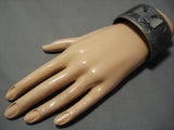 Native American Wide Huge Heavy Flying Thunderbird Sterling Silver Cuff Bracelet0 100 Grams!-Nativo Arts