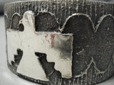 Native American Wide Huge Heavy Flying Thunderbird Sterling Silver Cuff Bracelet0 100 Grams!-Nativo Arts