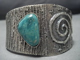 Night Sky Navajo Turquoise Sterling Silver Native American Jewelry Bracelet Cuff-Nativo Arts