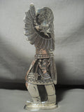 Nine (9) Inch Tall Floyd Becenti Sr Vintage Navajo Native American Jewelry Silver Kachina Dancer Statue-Nativo Arts