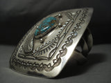 Omg 214 Grams! Monster Vintage Navajo Turquoise Sterling Native American Jewelry Silver Bracelet-Nativo Arts