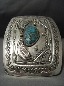 Omg 214 Grams! Monster Vintage Navajo Turquoise Sterling Native American Jewelry Silver Bracelet-Nativo Arts
