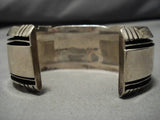 One Of Best Shadowbox Artists Vintage Native American Navajo Turquoise Sterling Silver Bracelet-Nativo Arts