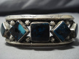 One Of Best Vintage Native American Jewelry Navajo Last Chance Turquoise Sterling Silver Bracelet Old-Nativo Arts