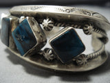 One Of Best Vintage Native American Jewelry Navajo Last Chance Turquoise Sterling Silver Bracelet Old-Nativo Arts