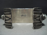One Of Best Vintage Native American Jewelry Navajo Natural Royston Turquoise Sterling Silver Bracelet-Nativo Arts