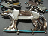 One Of Best Vintage Native American Jewelry Navajo Turquoise Sterling Silver Squash Blossom Necklace-Nativo Arts