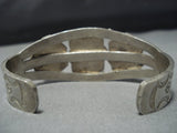 One Of Earliest Carico Lake Turquoise Vintage Native American Jewelry Navajo Sterling Silver Bracelet-Nativo Arts