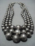 One Of The Best Choker Sterling Silver Vintage Native American Jewelry Navajo Necklace Old-Nativo Arts