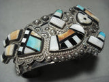 One Of The Best Ever Vintage Zuni Turquoise Kachina Bracelet Bracelet Old-Nativo Arts