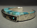One Of The Best Modern Inlay **midnight Kachina** Turquoise Sugulite Bracelet-Nativo Arts