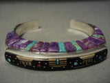 One Of The Best Modern Inlay **midnight Kachina** Turquoise Sugulite Bracelet-Nativo Arts