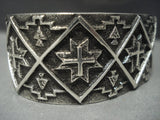 One Of The Best Navajo Aaron Anderson Sterling Native American Jewelry Silver Bracelet-Nativo Arts