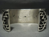 One Of The Best Navajo Aaron Anderson Sterling Native American Jewelry Silver Bracelet-Nativo Arts