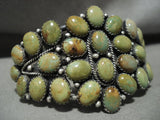 One Of The Best Navajo Verdy Jake 'Domed Royston Turquoise' Native American Jewelry Silver Bracelet-Nativo Arts