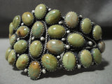One Of The Best Navajo Verdy Jake 'Domed Royston Turquoise' Native American Jewelry Silver Bracelet-Nativo Arts