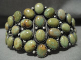 One Of The Best Navajo Verdy Jake 'Domed Royston Turquoise' Native American Jewelry Silver Bracelet-Nativo Arts