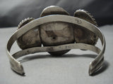 One Of The Best Vintage Native American Jewelry Navajo Blue Thunder Turquoise Sterling Silver Bracelet-Nativo Arts