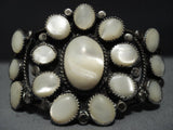 One Of The Best Vintage Native American Jewelry Navajo Pearl Satellite Sterling Silver Bracelet-Nativo Arts