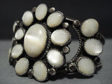 One Of The Best Vintage Native American Jewelry Navajo Pearl Satellite Sterling Silver Bracelet-Nativo Arts