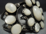 One Of The Best Vintage Native American Jewelry Navajo Pearl Satellite Sterling Silver Bracelet-Nativo Arts