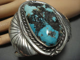 One Of The Best Vintage Native American Jewelry Navajo Persin Turquoise Sterling Silver Bracelet-Nativo Arts